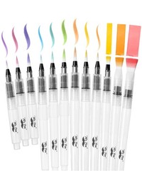 Mr. Pen- Watercolor Brush Pens, Assorted (Small to Medium/Large), Multicolor