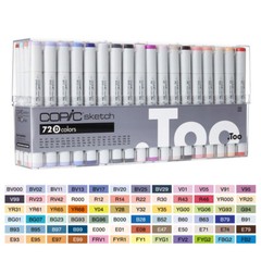 Original COPIC Sketch 72 D Colors Set Markers – 72 D SET – Ship by FedEX