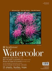 Strathmore 400 Series Watercolor Block, Cold Press, 11 x 15 inches, White