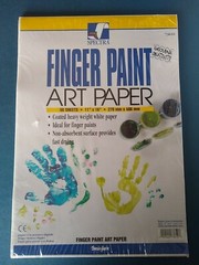 Spectra Finger Paint Art Paper 50 Sheets 11″ x 16″ Coated Heavy Weight White