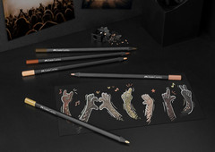 Black Edition Skin Tone Colored Pencils: 12 Count, Black Wood and Super Soft …