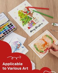 Watercolor Cards and Envelopes Set – 50 Folded 5×7 Inch Blank Heavyweight Pap…