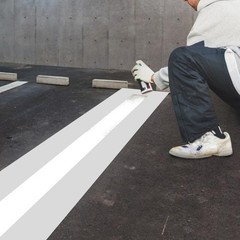 4 x 108 Inch Parking Lot Line Stencil, Silicone Foldable Reusable Line…