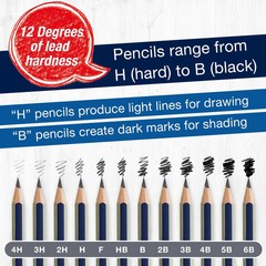 Faber-Castell Graphite Pencils Drawing Set 12 Art Pencils for Sketching