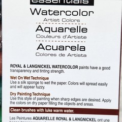 Royal Langnickel Essentials Watercolor 12 Paints Assorted Colors With 2 Brushes