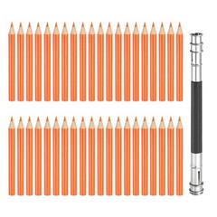 50Pcs Mini Colored Pencils 3.5 Inch Coloring Pencils with Extender, Tangerine