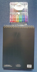 Sketchbook Bee Creative 9 X 12 Set 12 Gel Pens & Fun Stickers Artist Gift Crafts