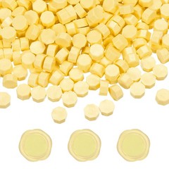 Wax Seal Beads, 300 Pcs Wax Sealing Beads for Sealing Letters, Light Yellow