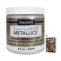 Americana Decor Metallics Pearl Paint – 8oz Metallic Pearl White Acrylic – Mu…