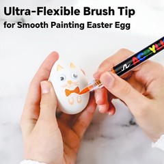 Non-Toxic 12 Color Acrylic Paint Markers with Brush Tip – Perfect for DIY Crafts
