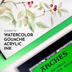 Natural White 9×12 Cold Press Watercolor Pad – 12 Sheets for Artistic Brilliance