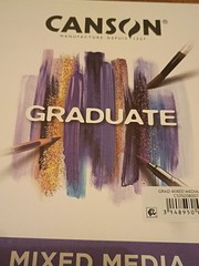 Canson Graduate Mixed Media Pad, Foldover, 5.5×8.5 inch, 20 Sheets