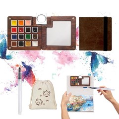 Mini Paint Palette Travel Kit – 1 Count (Pack of 1), Colours