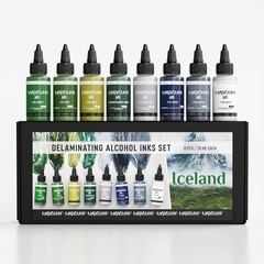 Explore Artistry with ‘Iceland’ Delaminating Alcohol Inks – 8 Pack & Tutorial!