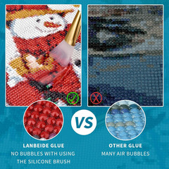 200ML Diamond Painting Sealer with Silicone Brush, Updated 5D Diamond Painting G