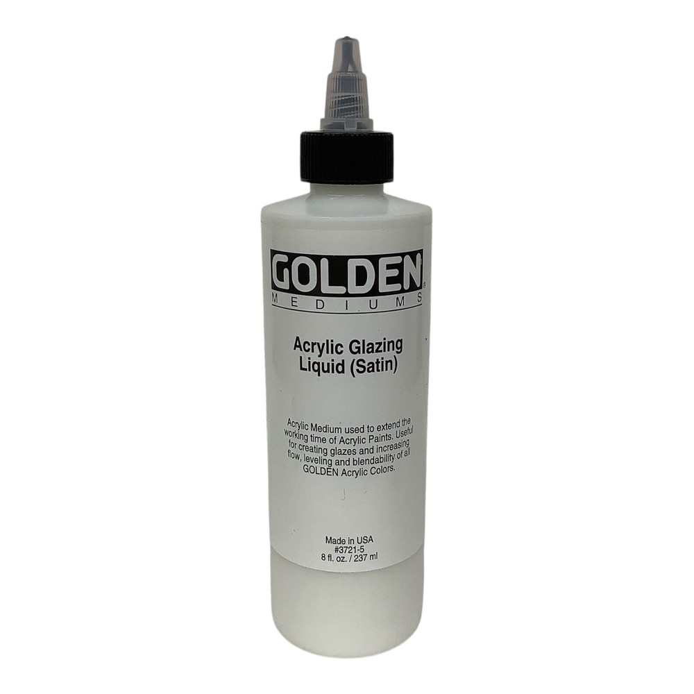 Golden Mediums Acrylic Glazing Liquid (Satin) Golden Artist Colors Inc. NEW