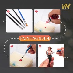 VM Eco-Friendly Pigments Miniature Paint Set Speed paints Skin Tones Color Hi…