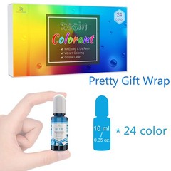 24 Color Epoxy Pigment – Crystal Transparent Dye for DIY Resin Art, Jewelry M…