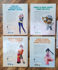 Christopher Hart’s Draw Manga Now set of 5 books, Anatomy, Chibis, Shoujo, NEW!