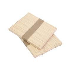 50 Pcs Natural Colored Wood Craft Sticks 9.3 x 1 x 0.2 cm For Crafts