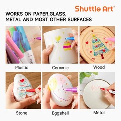 Shuttle Art Permanent Markers, 30 Assorted Colors Ultra Fine Point Permanent Mar
