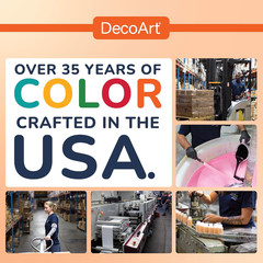 Decoart Americana Acrylic Paint Set – Popular Colors, 18 Bottles (2 Fl Oz) – Art