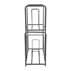 2 Tier Art Canvas Storage Rack with 4 Wheels Display Stand for Painting Board