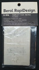 Berol® RapiDesign® Template: R-1016 TEMPLIFT FOR INKING 1/2 DOZ