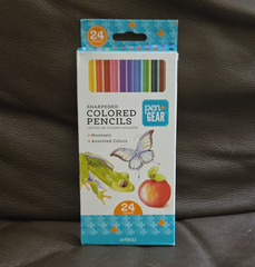 Pen+Gear Sharpened Colored Pencil/Crayon Multicolor 24 Count Assorted Colors