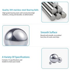 Durable Stainless Steel Paint Mixing Balls – 200 Pcs of 5.5mm Precision Tools