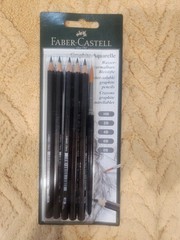 Faber-Castell Graphite Aquarelle Water-soluble Pencils assorted set of 5