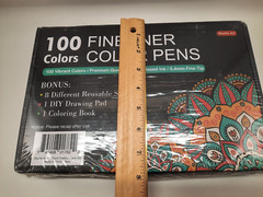 Fineliner Colored Pens, 100 Colors 0.4mm Fine Point Pens with Stencils & Adul…