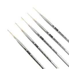 Brush Golden Taklon Miniature Detail Artist Brush Set Long Liner 20/0, Mini L…