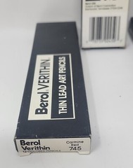 Berol Verithin Colored Pencils Carmine Red 745 Lot Of 3 Packs Of 12 Lead Pencils