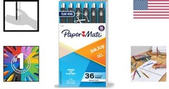 Vibrant 36-Pack InkJoy Gel Pens – 0.7mm Medium Point, Quick-Dry Black Ink
