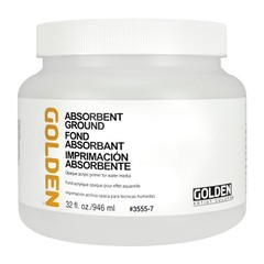 Professional Absorbent Acrylic Ground SemiOpaque Medium 32 Fl Oz Jar Supply