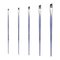 XDT#264 AngularTip Paint Brush ExStiff Nylon Oil Acrylic Watercolor #2#4#6#8#10