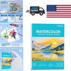 Versatile Watercolor Sketchbook 9 Inch x 12 Inch 300gsm for Artists and Amateurs