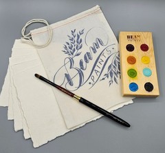 Watercolor BEAM Paints ACMI certified 8 Color Paper Brush Bag Children’s Set