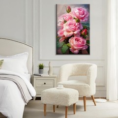 ATDMS Paint by Numbers 7.87 inches x 11.81 x 0.67 inches, Flowers 48
