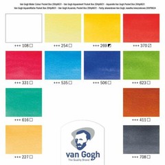 Van Gogh Pocket Box Watercolors Set of 12 Half Pans, B0048DGUEK
