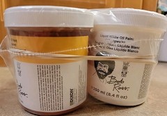 SEALED Bob Ross 3-Piece 8.4 oz Set Liquid White/Black/Clear Oil Paint NEW