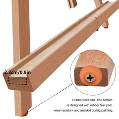 Folding Wooden Tabletop Easel Stand Holds up to 22″ Canvas Portable Desktop