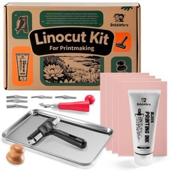 Linocut Kit for Printmaking – Arts and Crafts for Adults – Christmas DIY Kit …
