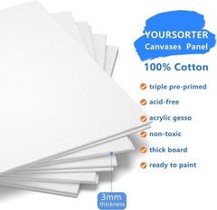 YOURSORTER Canvas Boards for Painting 64 Pack Bulk, 5×7 Inch Small Painting