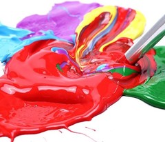 Metallic Purple Acrylic Paint 120ml Non Toxic Rich Pigments for Crafts