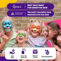 Blue Squid Face Paint Crayons for Kids – 18 Colors Crayons, Essential Pack