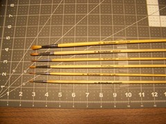 Golden Sable Artist Brush – 6 pack Pro Quality Made in USA- FREE SHIPPING USA