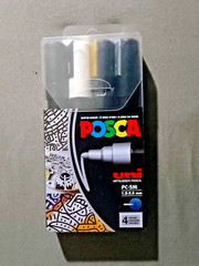 Uni POSCA PC-5M Water-Based Paint Markers, Medium Point (1.8-2.5mm)/Asst Color