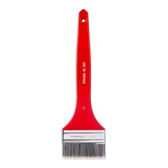Falling in Art Flat Paddle Paint Brush with Long Handle, Large Scale 4”, Red